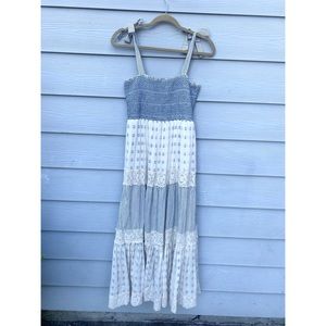 Bohme tiered patchwork dress